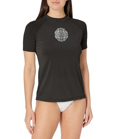 Women's Breeze UPF 50+ Short Sleeved Active Rashguard & Workout Top Juliette Black $5.41 Swimsuits