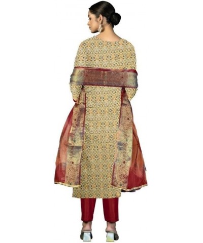 GJ Fashion Ready to Wear Indian Traditonal Designer Churidar Salwar Suit with Dupatta for Women Beige45. $30.52 Suits