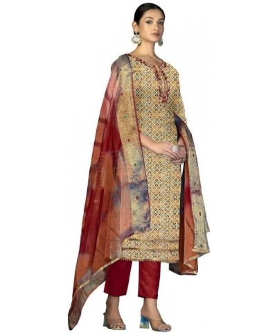 GJ Fashion Ready to Wear Indian Traditonal Designer Churidar Salwar Suit with Dupatta for Women Beige45. $30.52 Suits