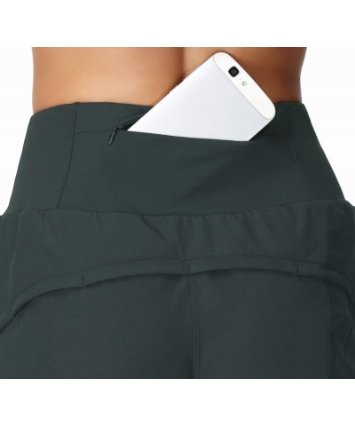 Running Shorts for Women High Waisted Workout Shorts with Zipper Pockets Athletic Sweat Yoga Shorts Charcoal Gray $13.99 Acti...