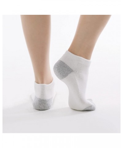 Women's and Men's 4-10 Pack Cotton Cushioned Low Cut Ankle Socks White(10) $14.74 Socks