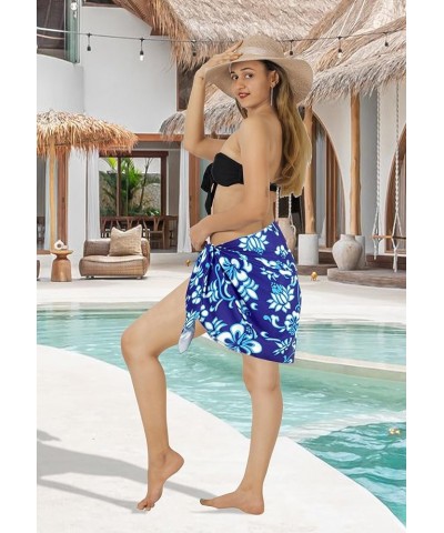 Women's Skirt Cover-Up Bikini Sarong Beach Wraps Summer Mini Pareos Beachwear for Women Royal, Tropical $9.35 Swimsuits