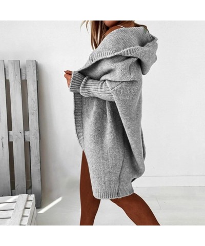 Women's Fashion Cardigan Sweater Color Block Long Sleeve Open Front Cadigans Fall Winter Patchwork Casual Knit Tops Aa-grey $...