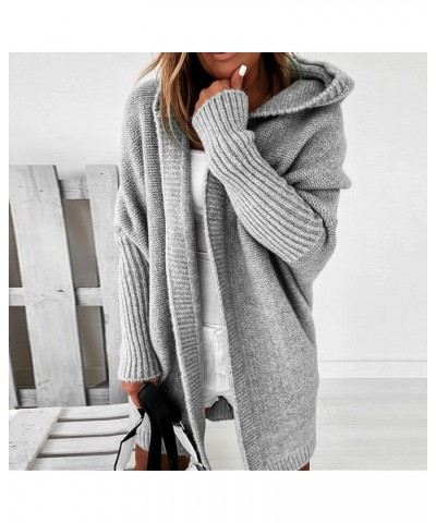 Women's Fashion Cardigan Sweater Color Block Long Sleeve Open Front Cadigans Fall Winter Patchwork Casual Knit Tops Aa-grey $...