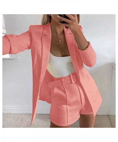 Pink Blazer Women Casual Business Lapel Collar Blazer Jackets Trendy Elegant Long Sleeve Open Front Blazer Cardigans Womens S...