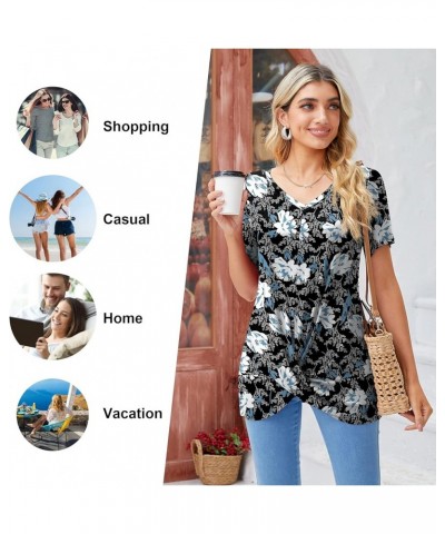 Women's Long Sleeve Tops 2024 Fall Winter Fashion Tunics Casual Front Twist T-Shirt V Neck Tunics Tops 16-white Lily $12.59 Tops