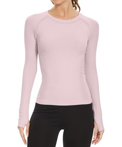 Workout Shirts for Women Long Sleeve, Workout Tops for Women, Quick Dry Gym Athletic Tops,Seamless Yoga Shirts Purple $18.49 ...