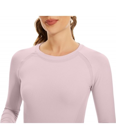 Workout Shirts for Women Long Sleeve, Workout Tops for Women, Quick Dry Gym Athletic Tops,Seamless Yoga Shirts Purple $18.49 ...