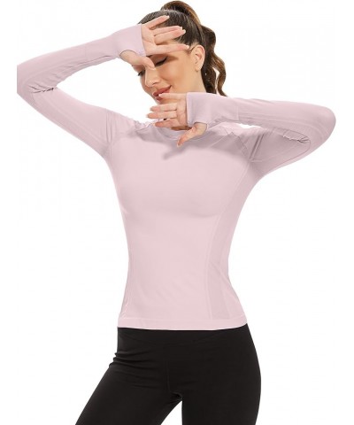 Workout Shirts for Women Long Sleeve, Workout Tops for Women, Quick Dry Gym Athletic Tops,Seamless Yoga Shirts Purple $18.49 ...