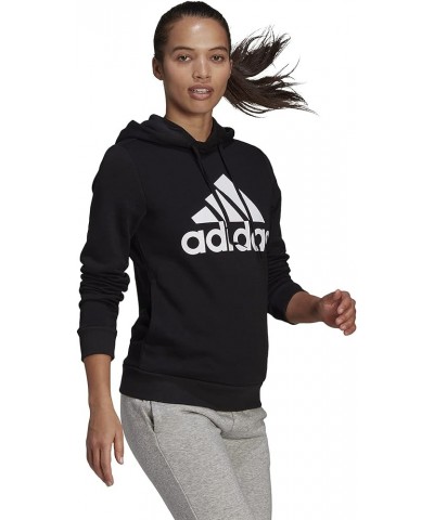 Women's Essentials Logo Fleece Hoodie Core Black/White $14.06 Activewear