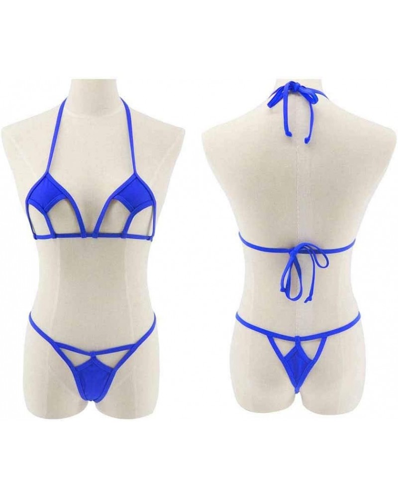 Womens Exotic Micro Bikini Set Sunbath Beach Swimming Swimwear G-String Swimsuit 17105 $14.24 Swimsuits