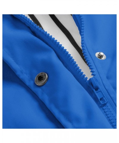 Rain Jacket Women Windbreaker Plus Size Waterproof Outdoor Trench Coats Packable Long Active Raincoat with Hood F-blue $13.80...