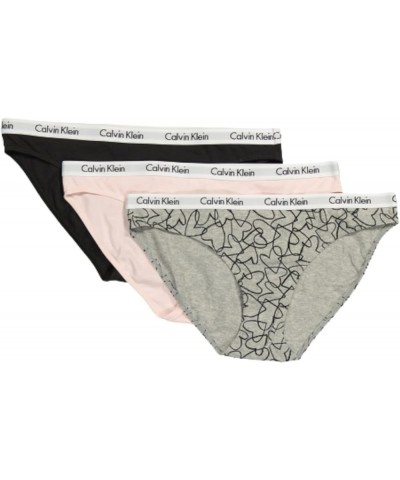 Women's Radiant Cotton Bikini Panty 3 Pack Grey/Pink/Black 3 $20.42 Lingerie