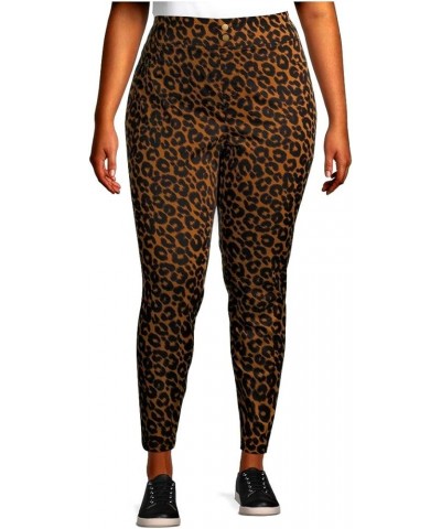 Women's Plus Size Super Soft Jeggings Leopard $12.15 Jeans