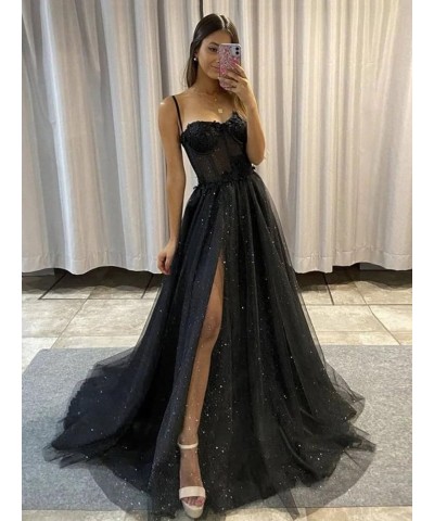 Women's Sweetheart Lace Prom Dresses Long Ball Gown A-Line Tulle 3D Flowers Formal Evening Gowns Purple $45.89 Dresses