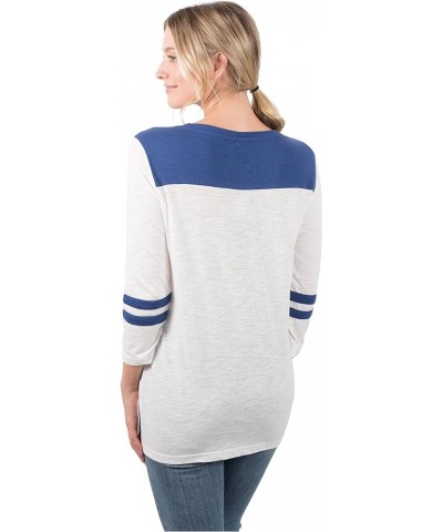 NFL Women's Super Soft Raglan Vintage Baseball T-Shirt New York Giants White $19.35 T-Shirts