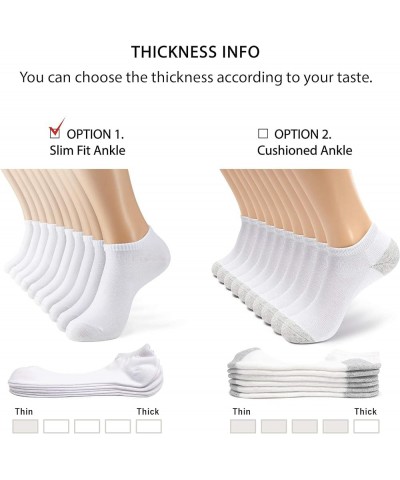 Women's and Men's 10-20 Pack Thin Cotton Low Cut Ankle Socks 03 White(10) $21.83 Socks