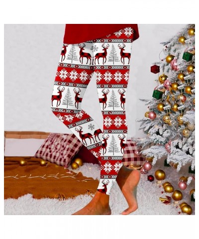 Christmas Leggings for Women Tummy Control Red Wine Glass Print High Waist Gym Leggings Seamless Athletic Running Yoga Pants ...