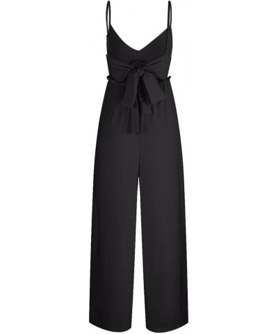 Jumpsuits for Women Casual Summer Outfits for Women 2024 Maternity Rompers & Overalls Womens Jumper Plus Size Jumpers 01 Blac...