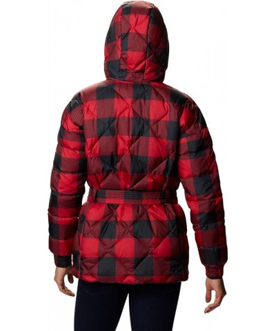 Women's ICY Heights Belted Jacket Mountain Red Buffalo Print $48.46 Jackets