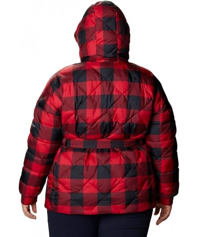 Women's ICY Heights Belted Jacket Mountain Red Buffalo Print $48.46 Jackets