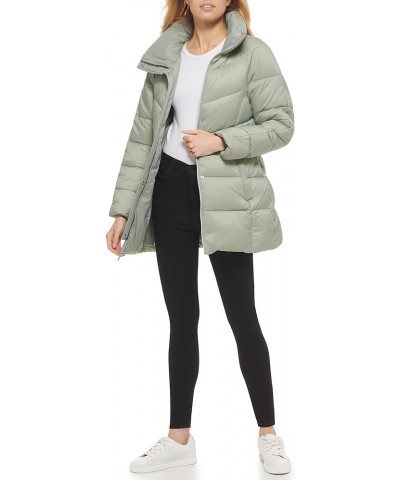 Women's Belted Zip-up Jacket Sage $31.08 Jackets