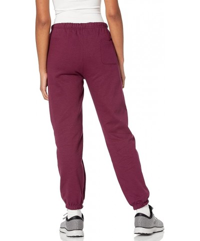 Women's Reverse Weave Oversized Sweatpant (Retired Colors) Dark Berry Purple Ombre Applique $26.60 Activewear