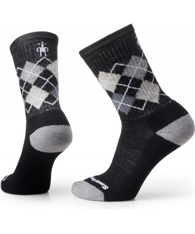 Everyday Diamond Light Cushion Crew for Men and Women Black-light Gray $15.68 Socks