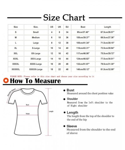 Womens Tunic Tops 2024 Summer Dressy Casual Short Sleeve V Neck T Shirts Cute Print Tees Trendy Button Down Blouses Tshirt Re...