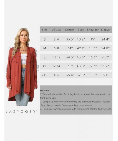 Women's Open-Front Long-Sleeve Cardigan Lightweight Draped Cardigan Sweaters Stretch Jersey Topper Heather Grey $21.83 Sweaters