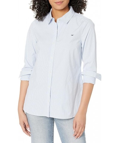 Women's Chilmark Classic Button-Down Hydrangea Stripe $29.44 Blouses