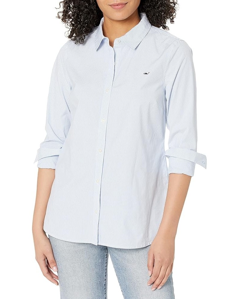 Women's Chilmark Classic Button-Down Hydrangea Stripe $29.44 Blouses