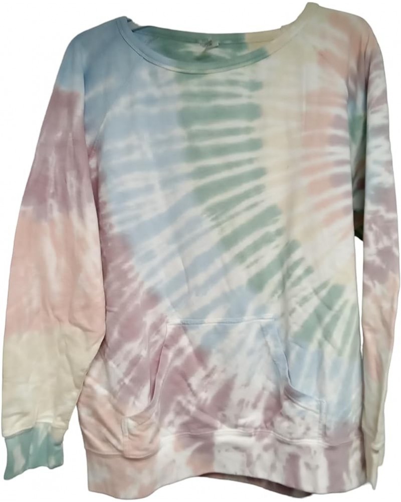 Ladies Pigment Dyed Full Zip Hooded Sweatshirt 1598 Butter Tiger Dye $26.99 Activewear