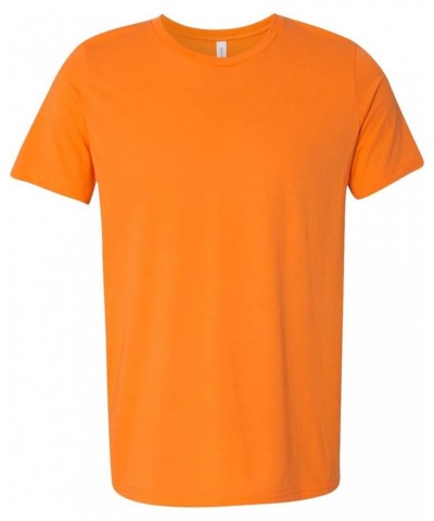 Unisex Poly-Cotton Short-Sleeve T-Shirt Neon Orange $7.62 T-Shirts