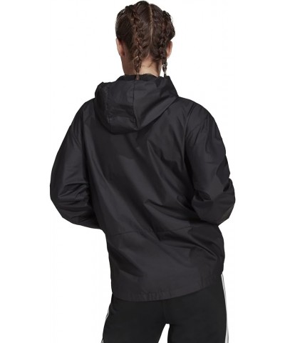 Women's Linear Windbreaker Jacket Black/White $22.65 Jackets