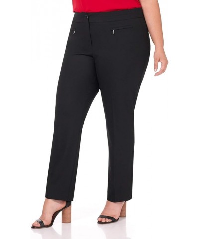 Curvy Woman Plus Size Desk to Dinner Slim Chic Pant Black $13.99 Pants