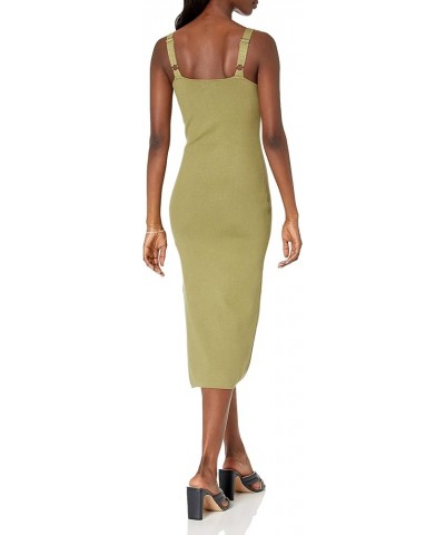 Women's Sylvia Midi Sweater Dress Olive Oil $12.68 Others