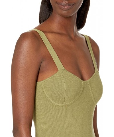 Women's Sylvia Midi Sweater Dress Olive Oil $12.68 Others