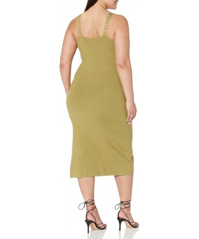 Women's Sylvia Midi Sweater Dress Olive Oil $12.68 Others