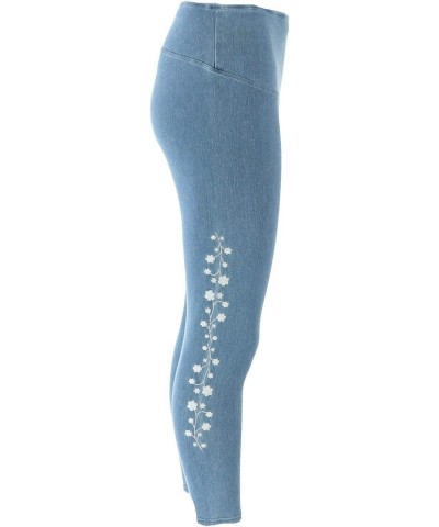 Yummie Denim Jegging with Embroidered Detail Mid Wash S New 630-555 $10.39 Jeans