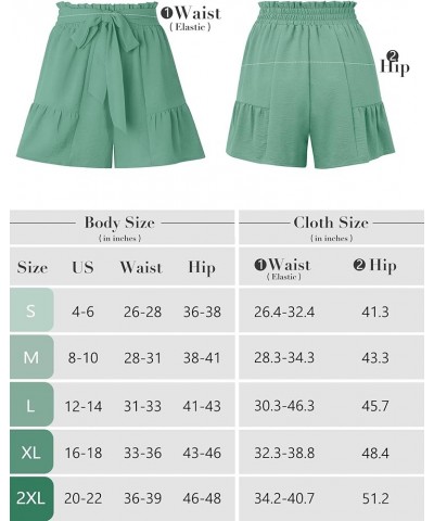 Women's Wide Leg Shorts Without Pockets Lightweight High Waisted Adjustable Tie Knot Loose Summer Cute Trousers A09-rust Red ...