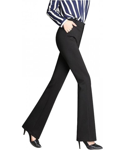 Skinny Dress Pants for Women Flare Leg Dress Pant Petite Regular Fit Trousers Modern Stretch Bootcut Pant Black $9.20 Pants