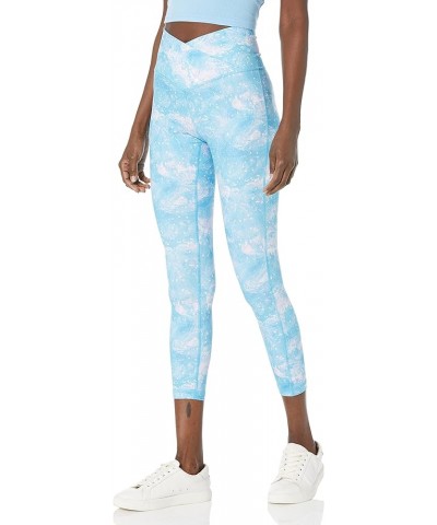 Women's High Waist Crossover 7/8 Legging Aurora Print $11.87 Activewear