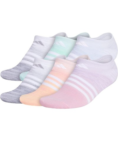 Women's Superlite No Show Socks (6-Pair) White/Purple Tint/Bliss Pop $17.02 Others