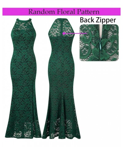 Womens Formal Sexy Halter High Slit Prom Wedding Guest Maxi Dress 2023 Illusion Sweetheart Neckline Evening Long Gown Green F...