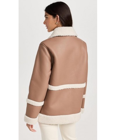 Women's Snap Front Coat Mink/Beige $40.82 Jackets