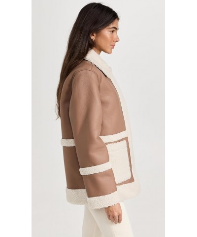 Women's Snap Front Coat Mink/Beige $40.82 Jackets