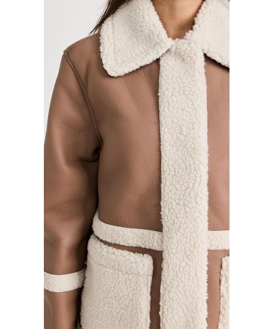 Women's Snap Front Coat Mink/Beige $40.82 Jackets