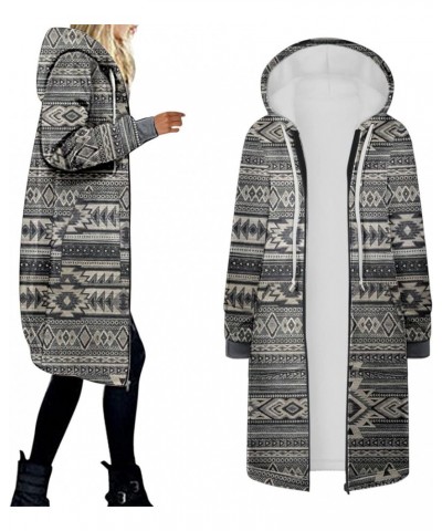 Women Casual Zip Up Hoodies Fleece Tunic Sweatshirt Long Plus Size Fashion Long Hoodie Jacket Coats with Pockets Gray28 $15.0...