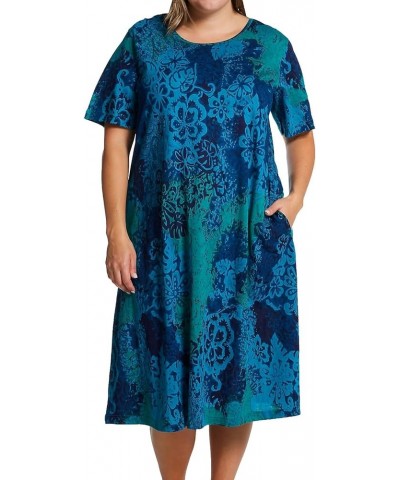 Women's Cotton Dress Blue $33.21 Sleep & Lounge